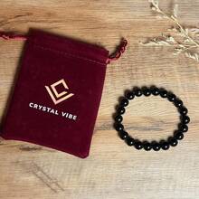 Vibe Green Jade Bracelet - Healing Wealth Bracelet - Jade Beaded Bracelet Women Men - Bring Good Luck Prosperity And Emotional Balance - Adjustable Size - Black Obsidian - 查看 2