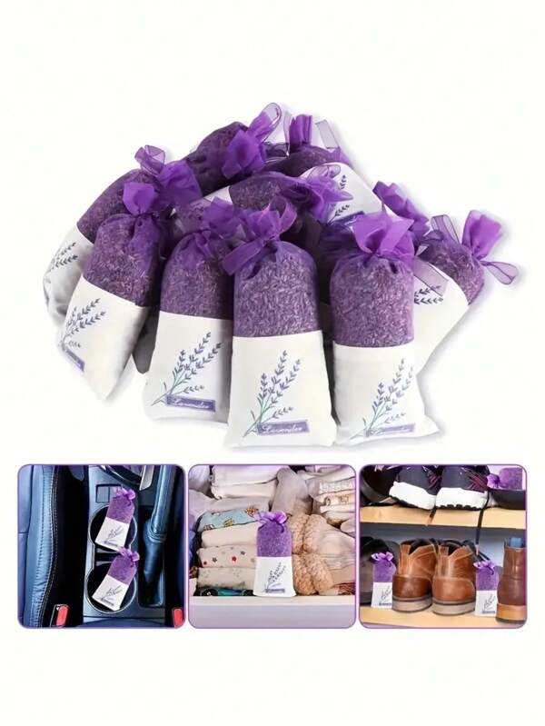 Sachets parfumés à la lavande, sachets parfumés cadeaux, sachets en laine, sachets parfumés pour voitures, tiroirs et armoires, sachets parfumés à la lavande française, sacs parfumés frais pour la maison, sachets lavande violets, tiroirs et armoires remplis de rafraîchissants pour une fragrance plus longue et plus fraîche, aromathérapie, rafraîchisseur de maison, diffuseur, cadeau, décoration de maison, cadeau pour anniversaire et remise de diplôme