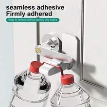 1pc Door Knob Lock, Child & Pet Proof Door Opener Blocker, No Drill Door And Drawer Protector, White Pinch Hand Guard