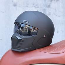 Orz GB7-摩托车头盔全盔男女款蝎子组合盔多功能巡航机车 - 多色 - 查看 8