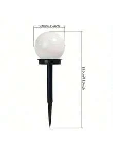 3 Stück Solar-Kugelleuchten für den Weg, 3 LED Outdoor wasserdichte dekorative Solar-Kugelleuchten für Garten, Rasen, Gehweg, Outdoor Halloween Dekoration, Outdoor Weihnachtsdekoration