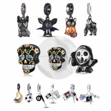 STYFNE 1 Set de Colgantes Conmemorativos de Ceremonia de Graduación: Colgante de Gorila, Colgante de Bulldog, Colgante de Calavera, Suministros de Pulsera con Cuentas para Hacer Joyería DIY, Pequeños Regalos Diarios Hechos a Mano para Mujeres