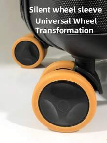 8pcs Men & Women's Luggage Wheel Protector Silicone Wheel Cover For Swivel Wheel Suitcase Silicone Trolley Case Travel Essentials Cruise Essentials Dormitory Essentials Wheel Guards For Travel Home Camping Outdoor Beach Summer Vacation Back To School
