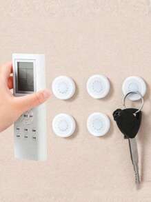 10 piezas Soporte magnético para control remoto, Gancho magnético para control remoto sin adhesivo, Organizador de montaje en pared para superficies planas - Compatible con TV, AC y otros controles, Para almacenamiento de suministros de oficina en el hogar y la escuela