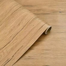 1 Rolle Holzmaserung selbstklebende Tapete, für Möbel wie Schränke, Esszimmertische, Kleiderschrank Renovierung, wasserfest, feuchtigkeitsbeständig, abriebfest und hitzebeständig, abnehmbar mit Klebstoff auf der Rückseite, Tapetenrolle, Wandaufkleber, Raumdekoration, Wanddekoration, Wandsticker