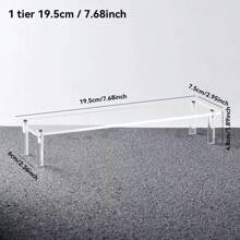 1 pièce Support d'affichage en acrylique transparent, à 1-5 niveaux. Organisateur cosmétique, support en acrylique pour parfum, support à cupcakes, pour figurines Amiibo et POP, présentoir pour aliments et desserts, produits de fournisseur cosmétique