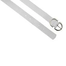 Kit 2 Women's Belt 2D Double Inverted Round Buckle Current Fashion Winter Summer 96040K2 - 黑與白 - 查看 7