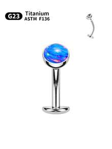 14G ASTM F136 Titanium Belly Button Rings For Women Floating Belly Rings Flat Back Belly Piercing Convex Base 5mm CZ Navel Rings Curved Barbell Internally Threaded Navel Belly Piercing Jewelry - Multicolor - View 19