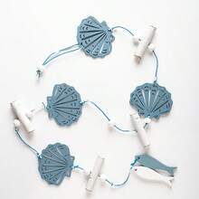 1pc Mediterrian-Style Three-Dimensional Starfish Scallops, Small Fish Skewers, Wall Hangers, Home Decorations, And Wall Hangers Room Decor Bedroom Decor Wall Decor - Multicolor - View 5