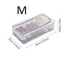 1 Pc Foldable Transparent Visible Non Installation Shoe Storage Box Suitable For Slippers, Sports Shoes, Leather Shoes, And High Heels