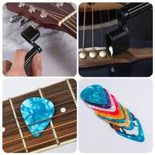 Guitar Maintenance Tools Kit – Guitar Repair & Cleaning Kit With String Winder, Cutter, Fret Files, Screwdriver – Guitar Tool Set For Acoustic, Electric, Bass Guitars For Beginners Musicians - 31PCS - View 3