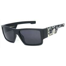 Locs  Flat Top Sunglasses Matte Black Frame Smoke Lens LC102 - 1 - View 2