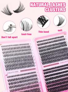 640 D-Curl Personal Eyelash Book Large Capacity 30D+40D+60D+80D 8-16mm Mixed Length Eyelash Curses For Beginners DIY Eyelash Curses Dramatic Volume And Natural Look And Additional Thick And Slender DIY Home Eyelash Extension Set. The Set Includes Adhesive And Seal, Tweezers And Brush The First Choice For Easily Diy Summer Eyelashes At Home