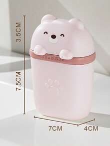 1pc Cute Bear Design Soap Box, Daily Outdoor Travel Drainage Soap Holder Container, New Model Sealed Soap Case, Essential Living Supplies For Trips