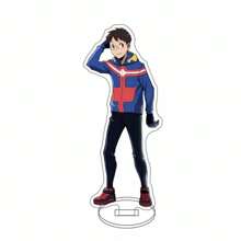 1pc Anime "The Justice Messenger - My Hero Academy: The Illegal Heroes"15cm, Display Stand Person Model,Suitable For Bags And Keys, Accessories Decor,Tabletop And Home Decor, Id Al-Adjha A Graduation Gift For Friends, Car Accessories Bag Charm School