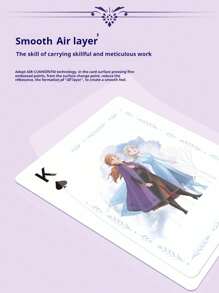 Disney Cartas de juego con diseño artístico de Frozen, Anime Stitch, Oso de fresa - Baraja de póker creativa de dibujos animados, de alta calidad y diseño único, como regalo para adolescentes y adultos