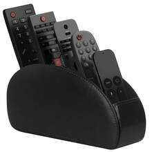 Soporte de control remoto con caja de control remoto de 5 compartimentos para almacenamiento de escritorio, reproductor multimedia, controladores de calentador - Ver 10
