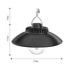 1pc New Vintage Camping Lantern Type-C Rechargeable Outdoor Tent Light Home Emergency Atmosphere Lamp - Black - View 8