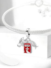 1PC 925 Sterling Silver Fashionable Ship France Arc De Triomphe Peru Alpaca Pendant Beads Charm Suitable For Bracelets DIY Women's Jewelry - Silver - View 2