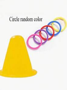 1/2/3 Pcs Interactive Rabbit Hoops Toy, Durable Plastic Ice Cream Tub With Colorful Rings Toy, Batteryless Chew Toy For Boredom Relief Of Rabbits And Guinea Pigs - Multicolor - View 12