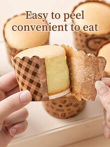 50 قطعة أكواب خبز ورقية صغيرة من الكرافت البني، بطانة ورقية للمافن والكب كيك، غير قابلة للتسرب، للاستخدام مرة واحدة بكميات كبيرة، مناسبة لحفلات الزفاف وعيد الميلاد والتخرج والحلويات