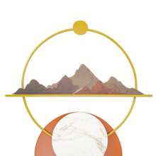 YUNRUX Metal Angel Wings, Angel Wings Metal Wall Art, Angel Wall Sculpture - 金色 - 查看 6