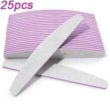 50/25/15/10 Piezas Limas de uñas, Limas de uñas de grano reutilizables de doble cara, Archivadores de uñas, Herramientas para uñas, Limas de uñas profesionales, Adecuadas para uñas naturales, uñas artificiales, uñas acrílicas, para uso familiar y salón (Gris)