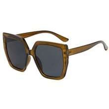 1 件超大方形时尚眼镜，复古豹纹，适合男女，度假和旅行 - 彩色 - 查看 10