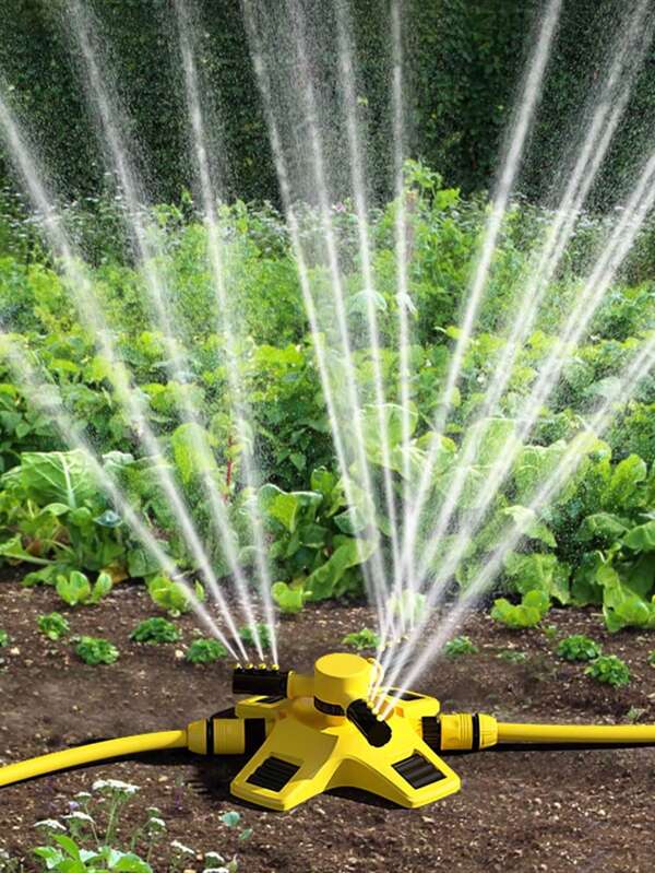 1pc 360 Degree Rotating Garden Sprinkler Head, Lawn Irrigation Sprinkler For Watering Plants, Vegetables And Cooling Down