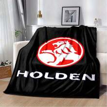 1pc Legendary Automotive Themed Flannel Blanket - Soft & Warm, Suitable For Sofa, Bed, Office And Travel - Perfect Gift For Christmas And Holidays