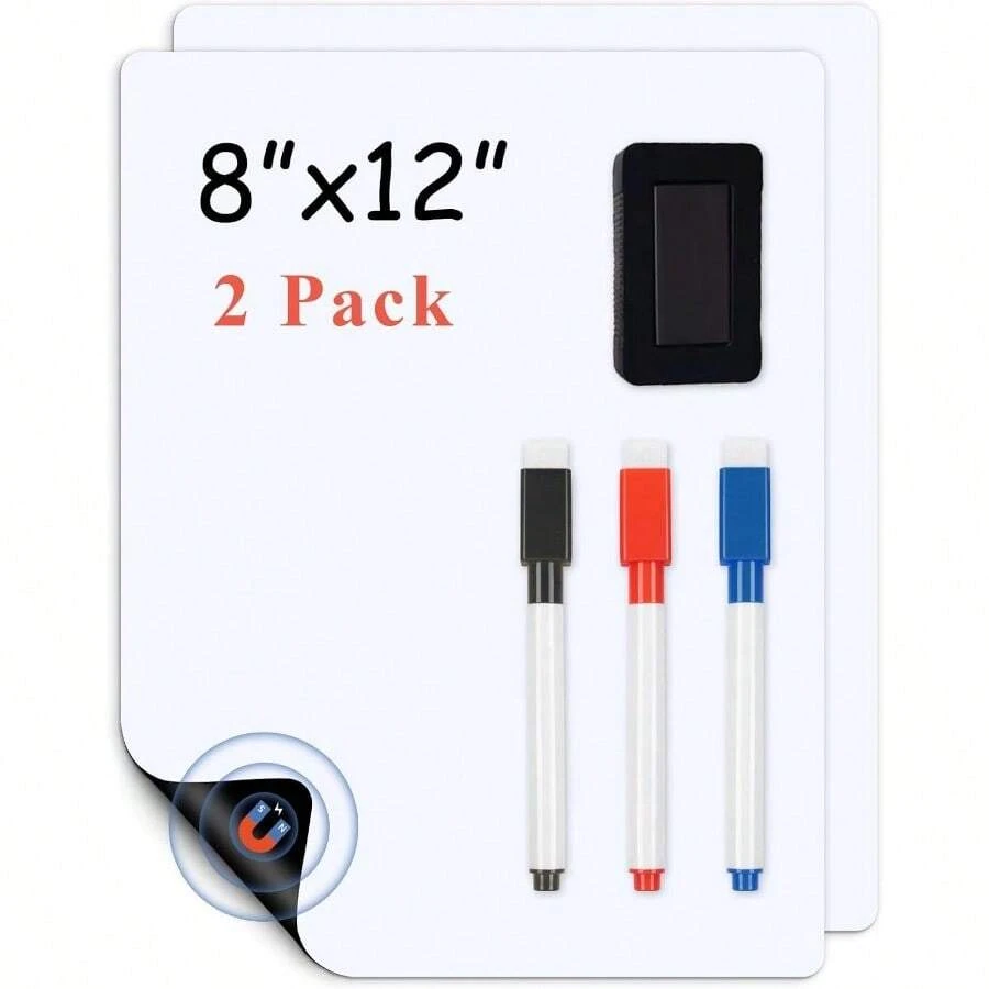 magnetic-fridge-white-board-paper-8-x-12-2-pack-small-dry-erase-board