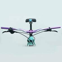 VXM 1 Set MTB Handlebar Components, Aluminum Alloy 78cm Ape Hanger, Super Light Hollow 3.5cm Colorful Stem, Single-Sided Lock-On Grips, Bicycle/Road Bike Outdoor Riding Handlebar Accessories - Multicolor - View 3