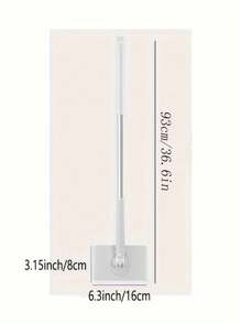 1 Quick Spin Mini Mop With 360° Rotating Head And Portable Push Handle, Easy-Twist Polyester Mop For Glass And Wall Cleaning High-Quality Stainless Steel Flat Mop With Automatic Cloth Clip - 36 Inch Removable Handle, 360° Slim Head, Suitable For Easy Cleaning Of Kitchen, Living Room, Bedroom, Bathroom Floors, Walls, Glass.