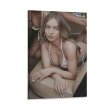 Sydney Sweeney Picture Print Wall Art Poster Painting Canvas Posters Artworks Room Aesthetic 16x24inch(40x60cm) - 框架式 - 查看 1