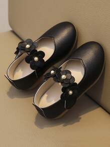 1 Pair Girls Slip-On Flats, Non-Slip Wear-Resistant, Spring & Summer