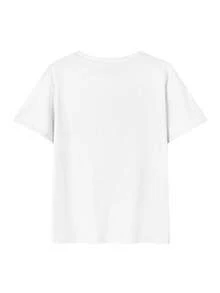 200g Pure Cotton T-Shirt 2025 Summer Ladies New Short Sleeve Pure Cotton Holiday Pattern Short Sleeve Round Neck Couple Wear Small Shirt Tops - 白色 - 查看 3