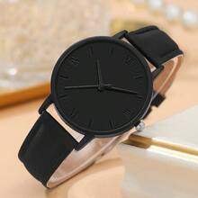 Jhui Jhui 1pc Women Simple Fashion Watch And 1pc Twig Bracelet Set