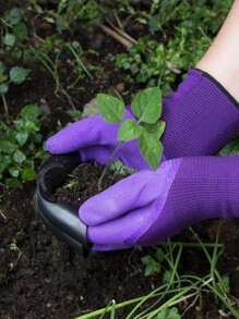 1pair Of Gardening Gloves - Waterproof, Puncture Resistant, Claw Shaped Design, Wear-Resistant, Suitable For Digging, Weeding, And Planting. Gardening Tools. Garden Labor Gloves.