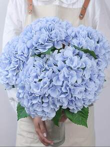 5 buc. hortensii albastre, 1,64 m, plante artificiale, flori artificiale la atingere reală, potrivite pentru decorarea casei, cadouri de Ziua Îndrăgostiților, cadouri de Ziua Mamei, decorațiuni de primăvară, decorațiuni de nuntă, piesă centrală pentru birou, decorațiuni pentru cameră, decorațiuni DIY pentru vaze, decorațiuni pentru nuntă, birou și petrecere, decorațiuni pentru petreceri și sărbători.