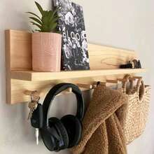 Key Holder Coat Rack With Shelf Entrance Hall Organizer - Lạc đà - Xem 2