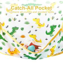1/5pcs Children Long Sleeve Feeding Bibs, Baby Feeding Aprons To Prevent Soiled Clothes - Multicolor - View 7