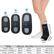 Bota Ferula Walker Corta Ortopedica Neumatica Varios Tamaños Comoda (Mediana/Medium) - Grande / Grande - Ver 3