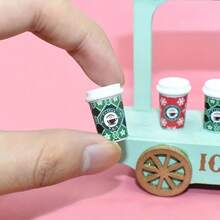 5/10 pièces Modèle de tasse à café de Noël simulée DIY, accessoires de café et de cuisine, accessoires photo parfaits, artisanat de bijoux DIY, fournitures artisanales, décoration de maison mignonne, Noël, cadeaux de Noël, cadeaux du Nouvel An, expédition en couleurs mélangées - Multicolore - Voir 4