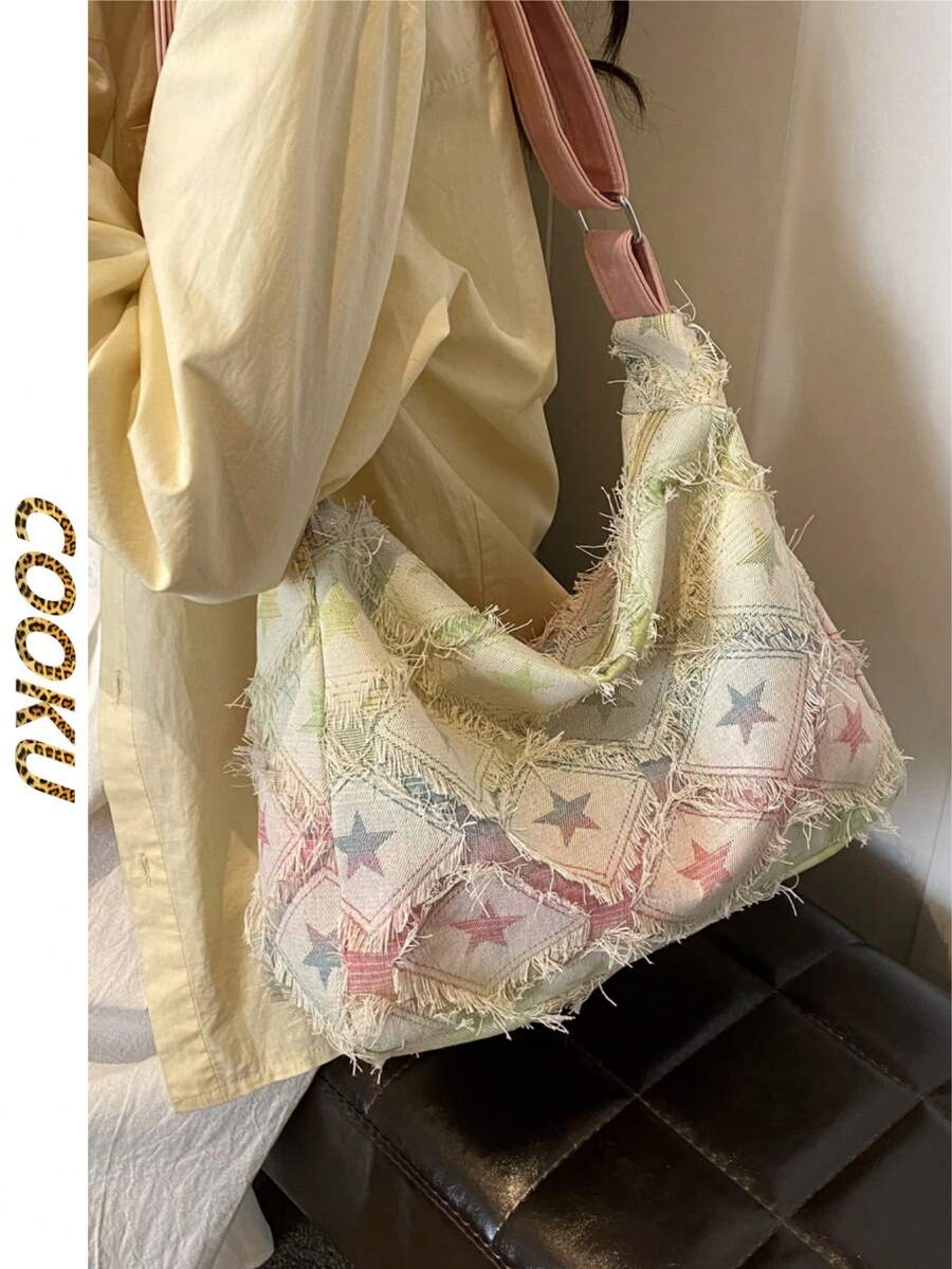 Túi đeo vai nữ dung tích lớn, Túi tote đeo chéo, Mùa thu