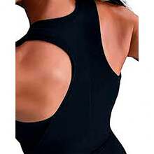 Nike Women's Casual Versatile Crew Neck Tank Top, Dri-Fit - Black - View 4