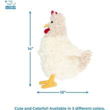 Best Pet Supplies Crinkle Dog Toy For Small, Medium, And Large Breeds, Cute No Stuffing Duck With Soft Squeaker, Fun For Indoor Puppies And Senior Pups, Plush No Mess Chew And Play - Yellow