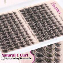Manga Lash Clusters DIY Eyelash Extensions Fairy Eyelash Clusters C Curly Spiky Anime Lashes Wispy Individual Lashes 8-16mm With 5-6mm Bottom Lashes Clusters For Manga Lash Look - Clear Band-Hybrid - View 6