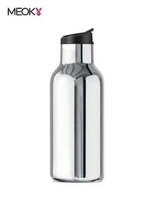 轻奢不锈钢保温杯，真空保温水瓶带盖带吸管，保温杯，双层咖啡杯，冷热饮旅行杯 - 17oz 銀色輕奢杯 - 查看 1