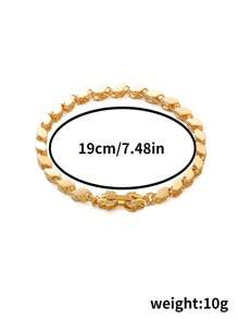 2025 New 18K Gold Plated Copper Vietnamese Sand Gold Horse Eye Bracelet, Peach Heart Bracelet Inlaid With Exquisite Zirconia, Foldable Clasp, Gold Rhombus Bracelet, Versatile & Fashionable Women's Gift