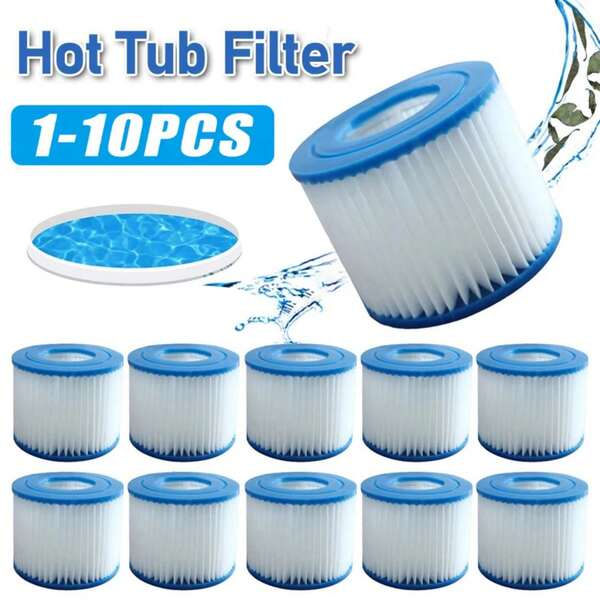 1-4pcs Type VI Pool Filter Replacement Swimming Pool Filter For Flowclear Size VI Filter Cartridge Lay-Z-Spa For Intex Filter